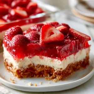 Strawberry Pretzel Salad For Potluck