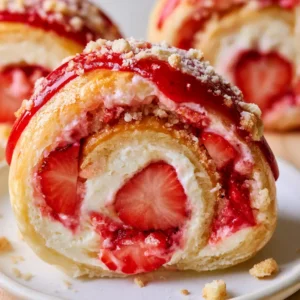 Strawberry Shortcake Cheesecake Rolls
