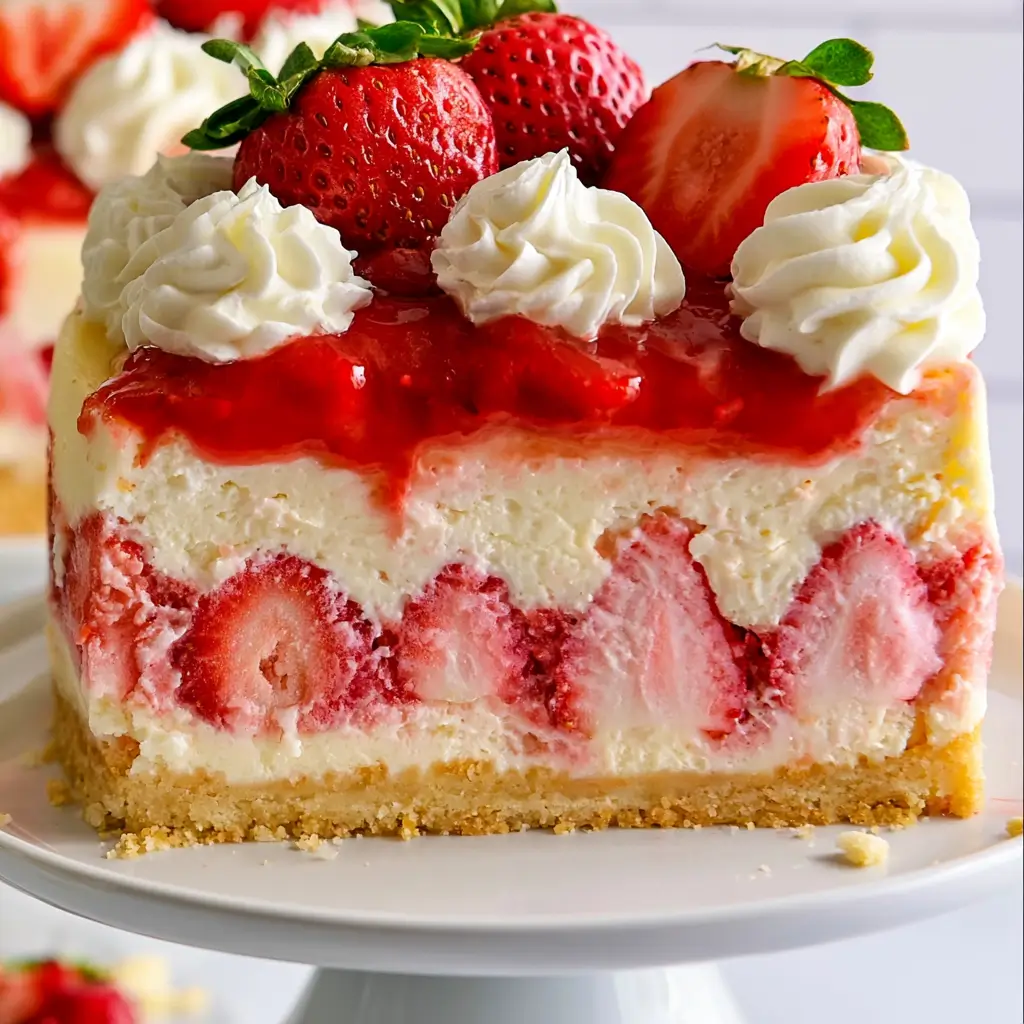Strawberry Shortcake Cheesecake