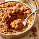 Crunchy Golden Pumpkin Pie Crisp With Cinnamon Streusel | Easy Fall Dessert