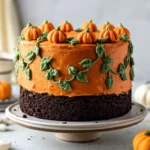Pumpkin Patch Cake For Halloween