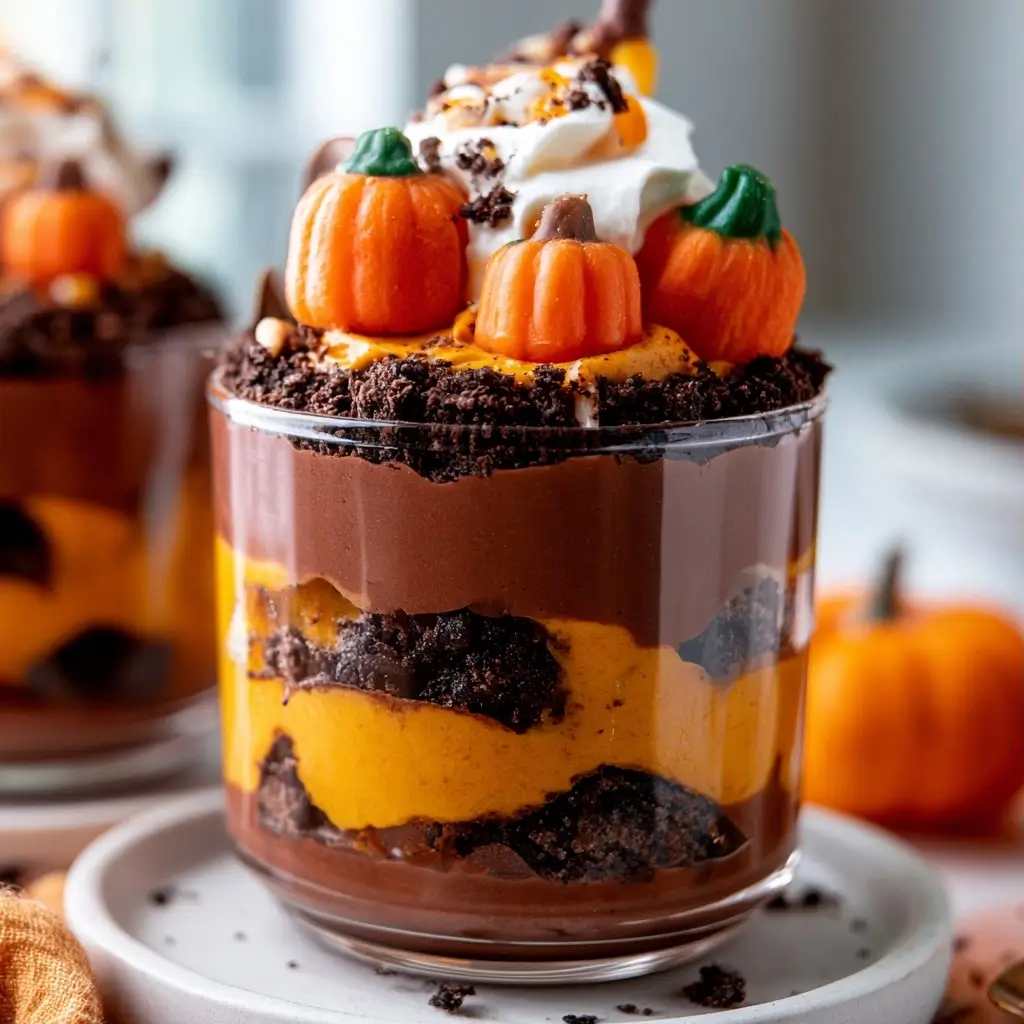 Pumpkin Dirt Cups | Fall Dirt Cups