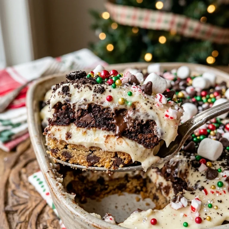 Christmas Cookie Lasagna Dessert