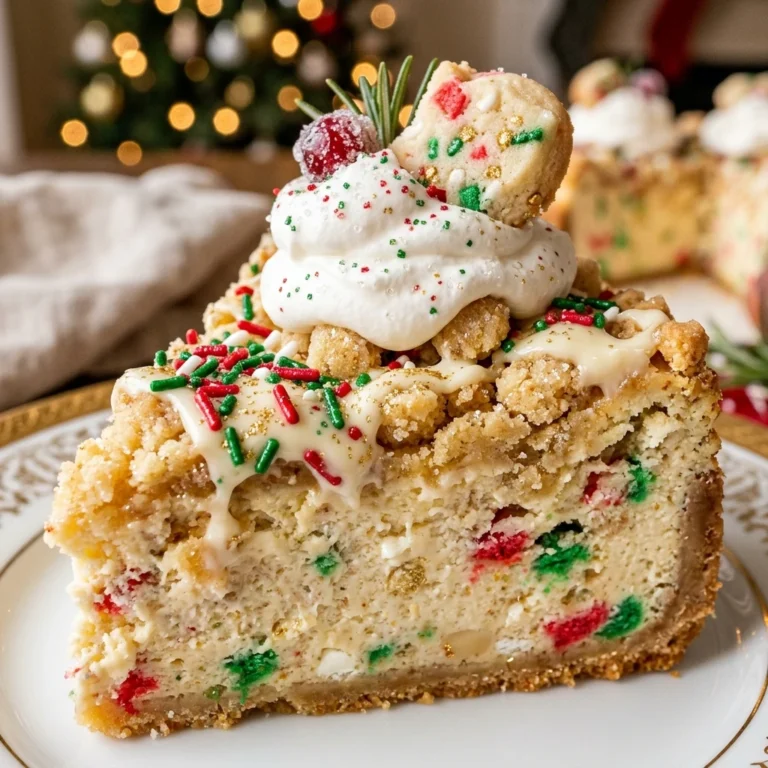 Christmas Sugar Cookie Cheesecake
