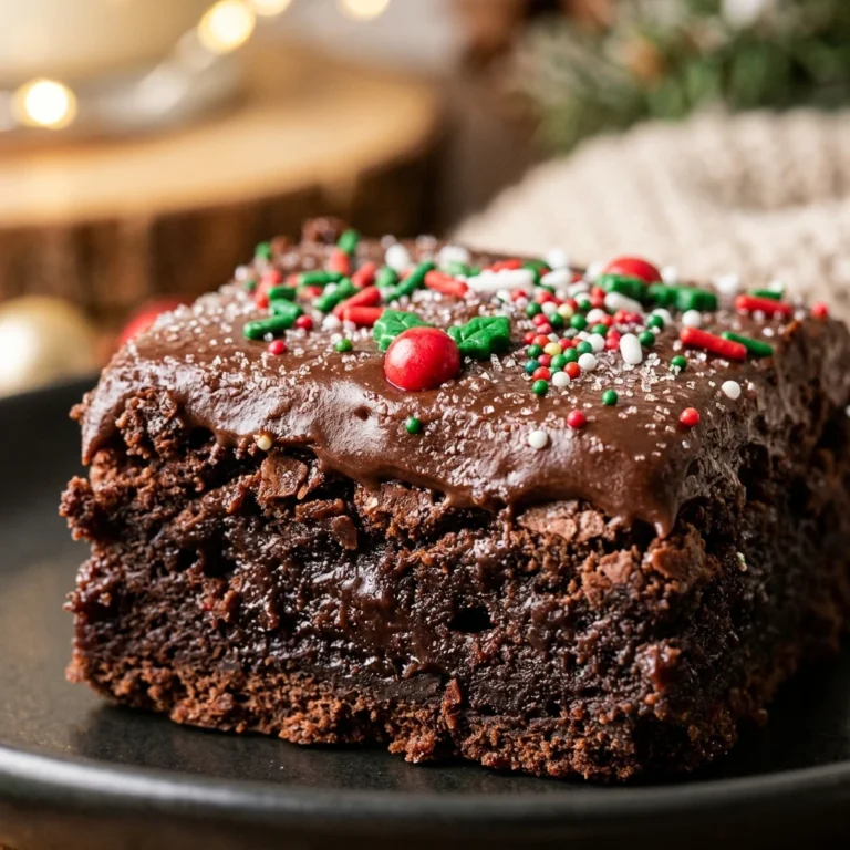 Frosted Christmas Brownies