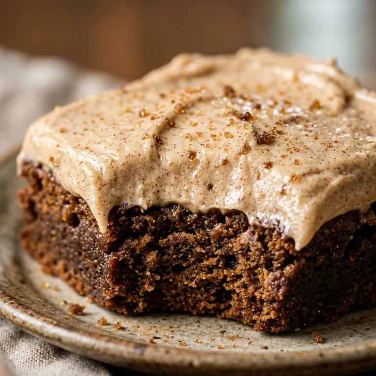 Frosted Gingerbread Brownies
